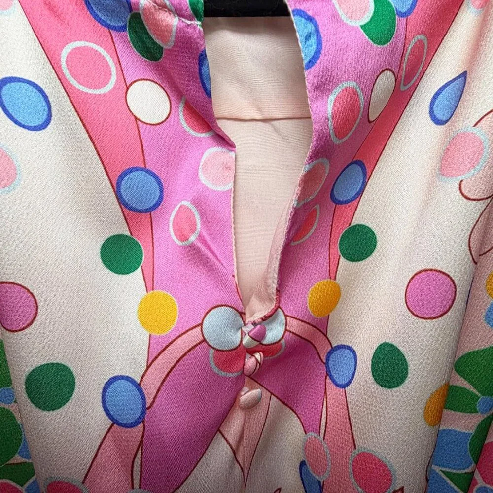 CIEBON Irena Floral Long Sleeve Satin Dress - Picture 10 of 11